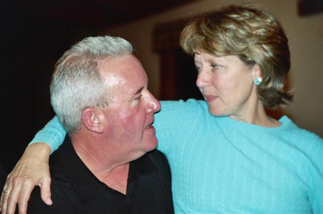 Mike and Kathy Clark-Gelburd conversing