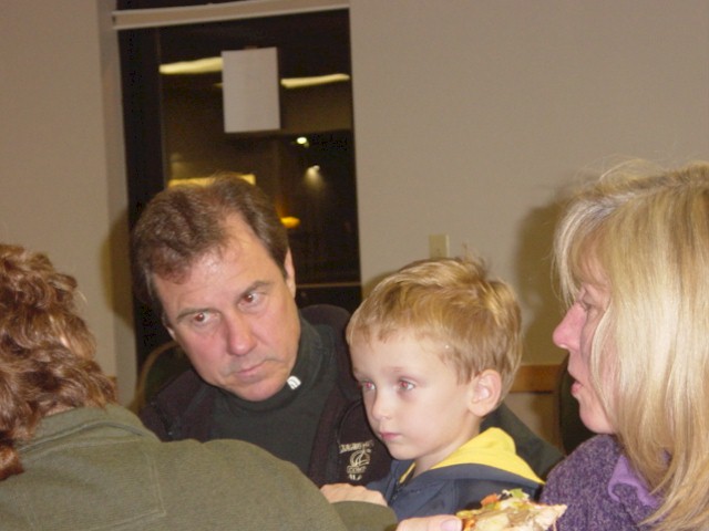 Mark Tibbits and grandson Nick with Sheliagh